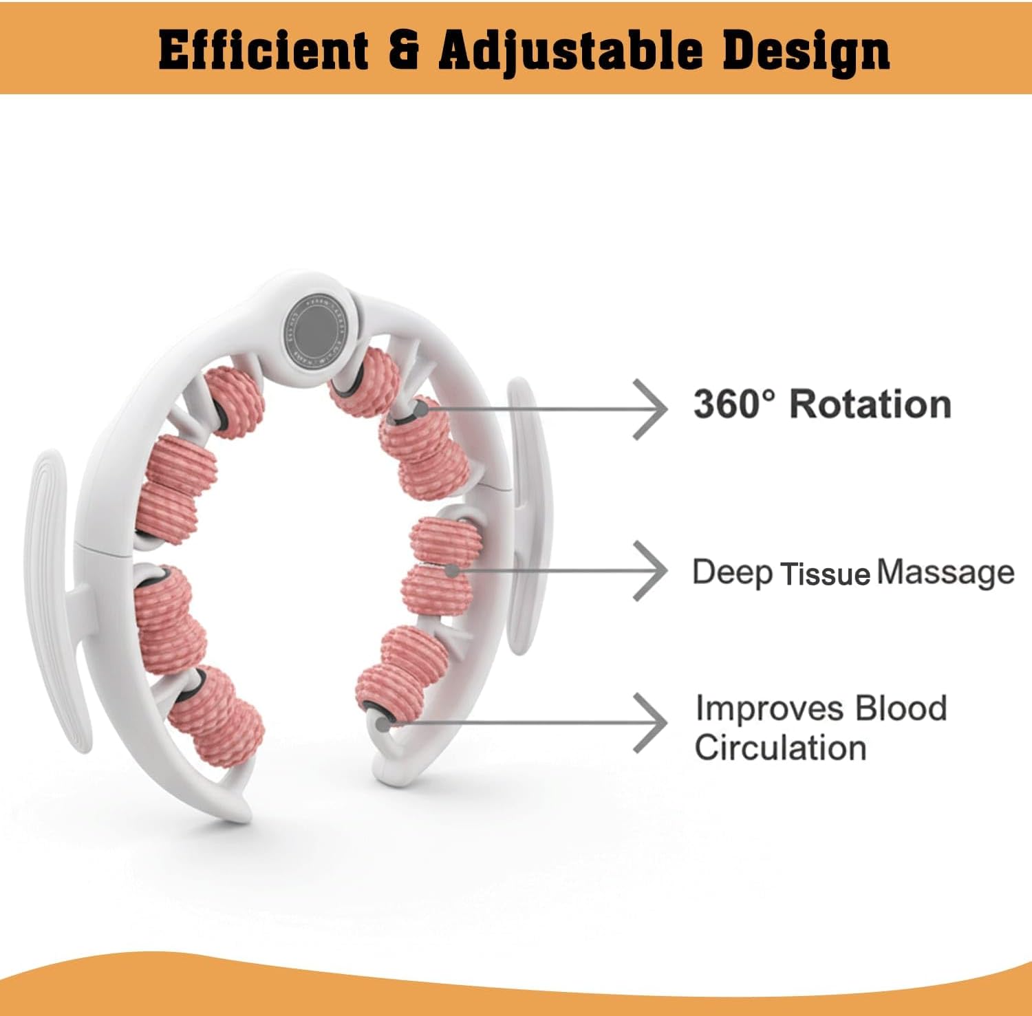 Anti-Cellulite Roller Massager for Legs & Body - Pink