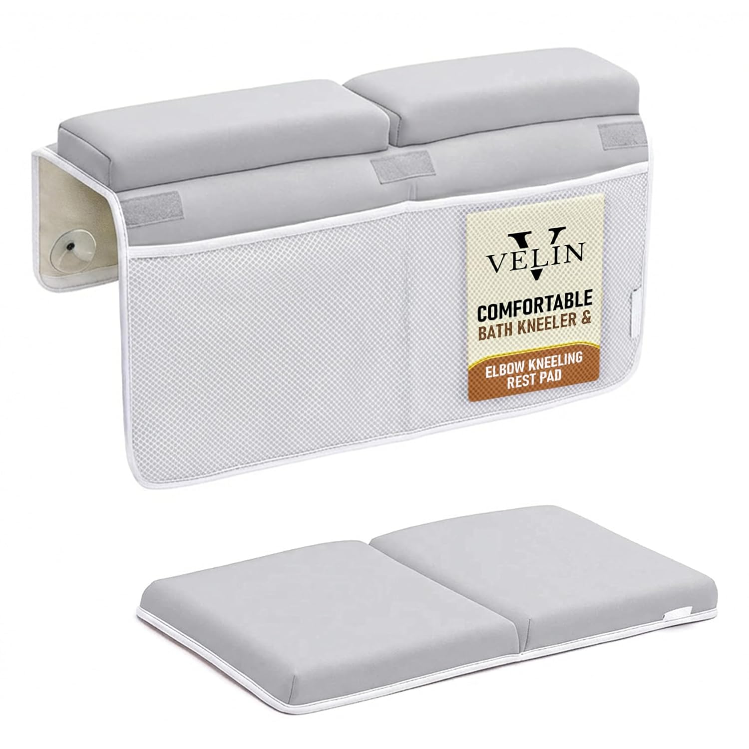 Bath Kneeler and Elbow Rest Pad Set for Baby Bathing