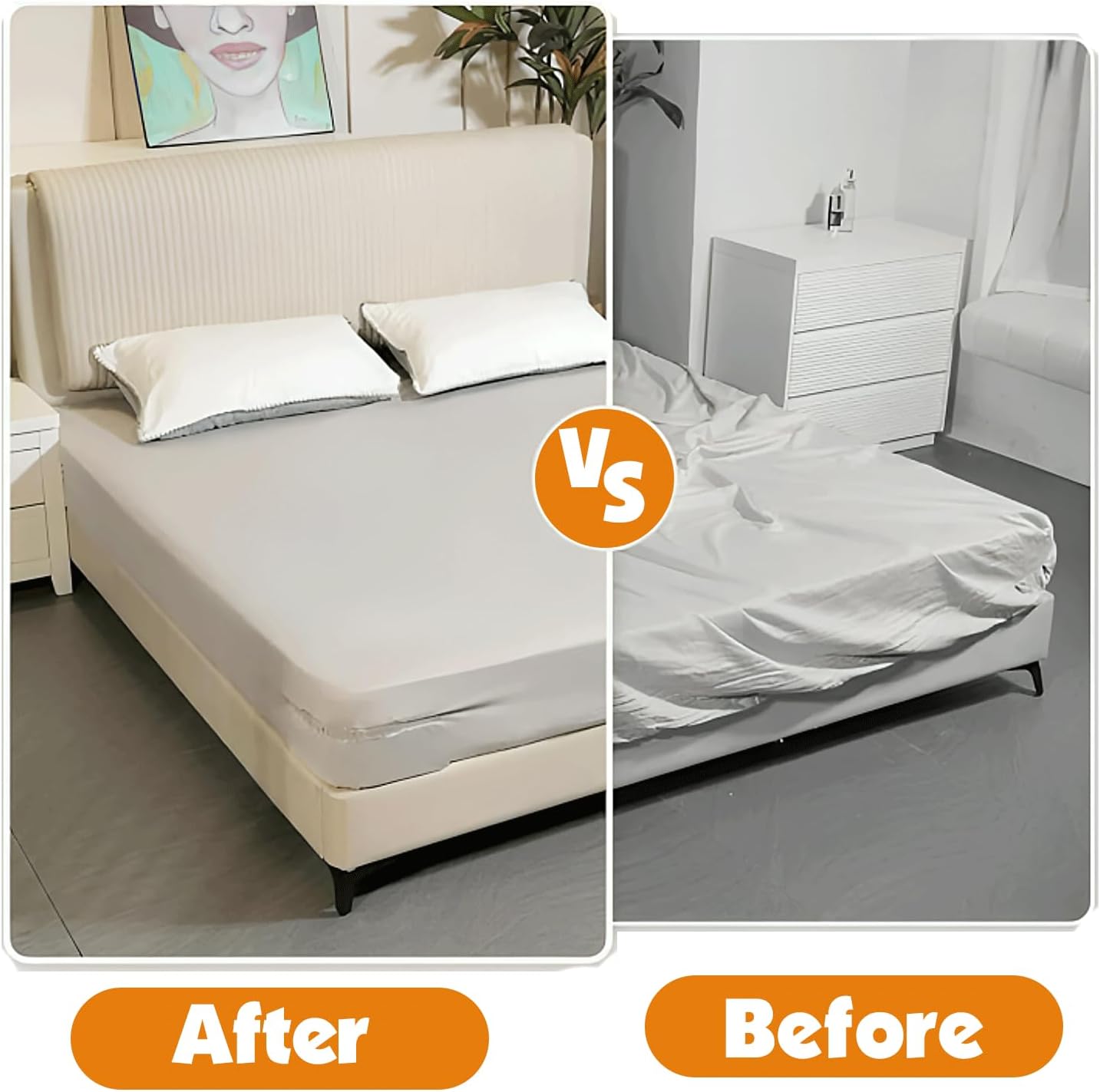 Fitted Sheet Holder – Bed Sheet Holders for Corners with Strong Clips