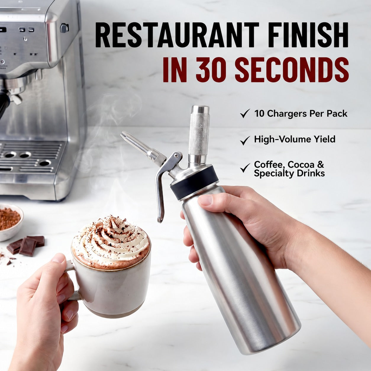 8g Whipped Cream Chargers 10‑Pack